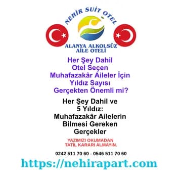 <p>Alanya'da yıldızlı otelin garantisi yok. Her şey dahil sistemin gizlediği gerçekler ve Nehir Suit Otel'in şeffaf aile tatili farkı.</p><div></div>