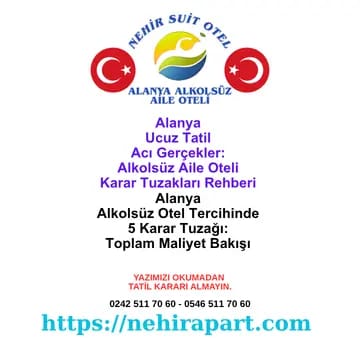 Alanya Ucuz Tatil Acı Gerçekler: Alanya Alkolsüz Otel 5 Karar Tuzağı ve Toplam Maliyet Bakışı 💰