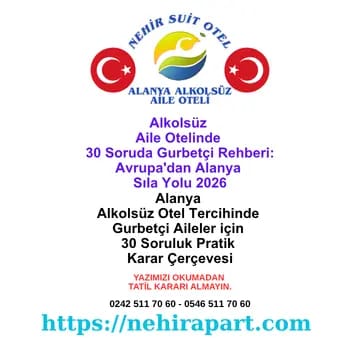 Alanya Damlataş'ta 19 yıl: sıla yolu sonrası gurbetçi aile için gece varış, döviz, otopark ve aktivite Nehir Suit Otel 30 soruluk rehberi.<div data-testid="chat-page"></div><div class="pointer-events-none absolute bottom-0 w-full"><div></div></div><div data-testid="chat-page"></div><div class="pointer-events-none absolute bottom-0 w-full"><div></div></div>