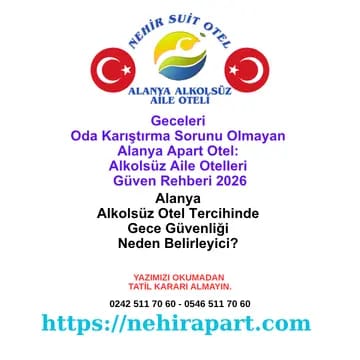 Yanlış kapı çalma korkusu yok: alkolsüz konsept, tek tip Türk muhafazakar profil, gece açık resepsiyon, 1+1 suit mahremiyet. Nehir Suit Otel'in rehberi.