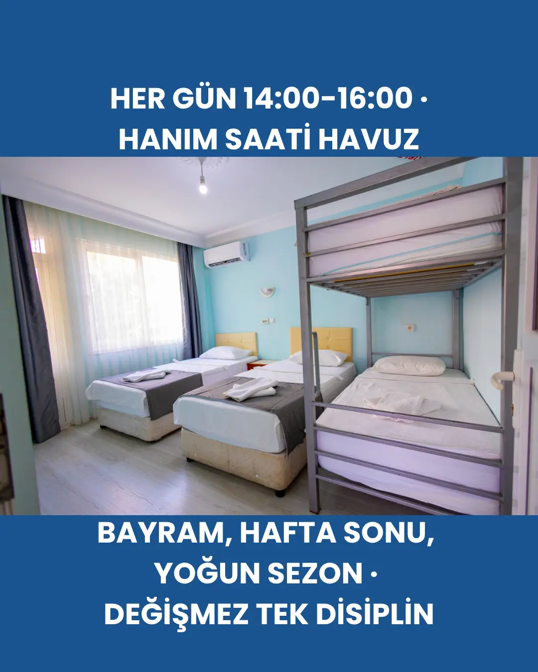 Ara Kapılı Dairelerimizde 4 Kişiye Uygun Yatak Odası