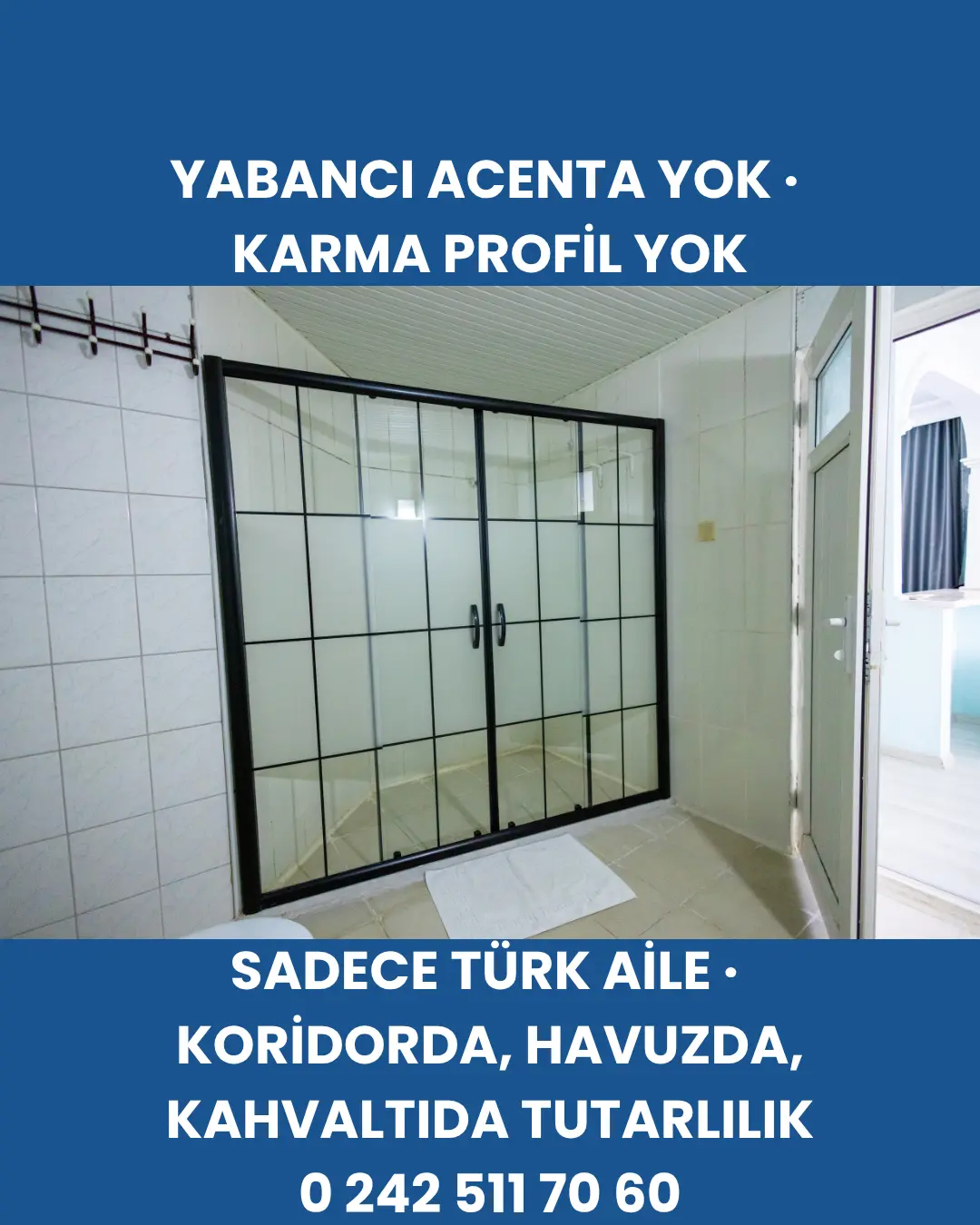 İstenmeyen Durumlara, Oluşacak Kazalara Önlem. Buzlandırılmış Camlı Duşakabin